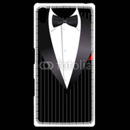 Coque Personnalisée Sony Xpéria Z5 Illustration smoking noir rayé