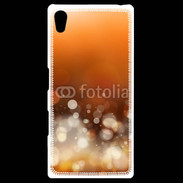 Coque Personnalisée Sony Xpéria Z5 Fond bulles ocres