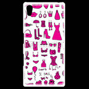 Coque Personnalisée Sony Xpéria Z5 Fond fashion rose