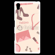 Coque Personnalisée Sony Xpéria Z5 Fond fashion rose 4