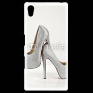 Coque Personnalisée Sony Xpéria Z5 Escarpins strass argent
