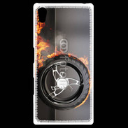 Coque Personnalisée Sony Xpéria Z5 Roue en feu dragster