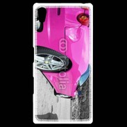 Coque Personnalisée Sony Xpéria Z5 Voiture de sport rose italienne