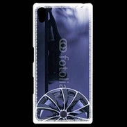 Coque Personnalisée Sony Xpéria Z5 Silhouette sexy avec jante de voiture 2