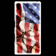 Coque Personnalisée Sony Xpéria Z5 Drapeau et monnaie américaine