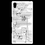 Coque Personnalisée Sony Xpéria Z5 Rue de New York en dessin noir et blanc
