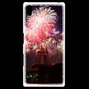 Coque Personnalisée Sony Xpéria Z5 Feux d'artifice Tour Eiffel