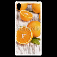 Coque Personnalisée Sony Xpéria Z5 Belles oranges sur fond en bois
