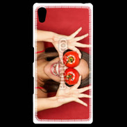 Coque Personnalisée Sony Xpéria Z5 Femme tomate humour