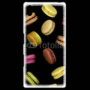 Coque Personnalisée Sony Xpéria Z5 Macarons sur fond noir