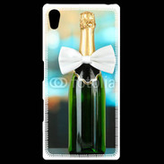 Coque Personnalisée Sony Xpéria Z5 Bouteille de champagne avec noeud