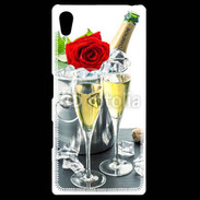 Coque Personnalisée Sony Xpéria Z5 Champagne et rose rouge