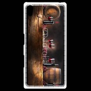 Coque Personnalisée Sony Xpéria Z5 Vin rouge et tonneaux