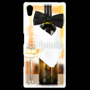 Coque Personnalisée Sony Xpéria Z5 Vin blanc et noeud papillon