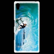 Coque Personnalisée Sony Xpéria Z5 Surfeur dans un tube