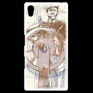Coque Personnalisée Sony Xpéria Z5 Illustration d'un capitaine de bateau