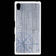 Coque Personnalisée Sony Xpéria Z5 Rose des vents sur fond bois 500