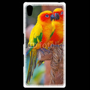 Coque Personnalisée Sony Xpéria Z5 Couple d'oiseaux colorés