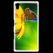 Coque Personnalisée Sony Xpéria Z5 Papillon posé sur une fleur