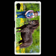 Coque Personnalisée Sony Xpéria Z5 Petite fille avec son poney