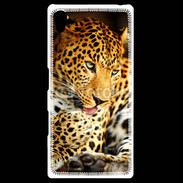 Coque Personnalisée Sony Xpéria Z5 Portrait de léopard