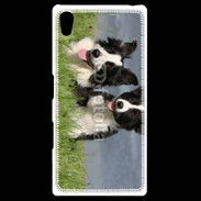 Coque Personnalisée Sony Xpéria Z5 Chien Border Collie noir et blanc