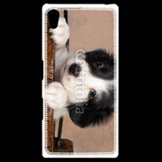 Coque Personnalisée Sony Xpéria Z5 Chiot blanc et noir 2