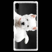 Coque Personnalisée Sony Xpéria Z5 Chiot blanc 5