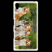 Coque Personnalisée Sony Xpéria Z5 Groupe de 5 chiens Border Collie