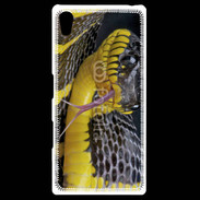 Coque Personnalisée Sony Xpéria Z5 Serpent noir et jaune