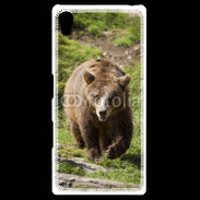 Coque Personnalisée Sony Xpéria Z5 Ours brun en ballade