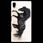 Coque Personnalisée Sony Xpéria Z5 Cheval noir au galop 5