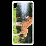 Coque Personnalisée Sony Xpéria Z5 Poulain marron et blanc