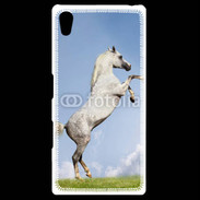 Coque Personnalisée Sony Xpéria Z5 Cheval arable robe grise