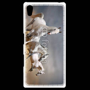Coque Personnalisée Sony Xpéria Z5 Groupe de chevaux blancs