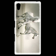 Coque Personnalisée Sony Xpéria Z5 Chevaux blancs