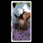 Coque Personnalisée Sony Xpéria Z5 Cheval sentant la lavande 