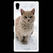 Coque Personnalisée Sony Xpéria Z5 Chat dans la neige