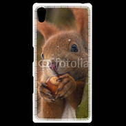 Coque Personnalisée Sony Xpéria Z5 Portrait d'un écureuil avec une noisette