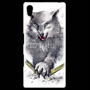 Coque Personnalisée Sony Xpéria Z5 Loup en dessin 100