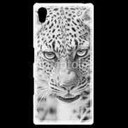 Coque Personnalisée Sony Xpéria Z5 Léopard en noir et blanc 500