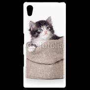 Coque Personnalisée Sony Xpéria Z5 Chaton dans un sac