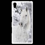 Coque Personnalisée Sony Xpéria Z5 Portait de Cheval dans la neige 500