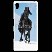 Coque Personnalisée Sony Xpéria Z5 Cheval Friesian noir 100