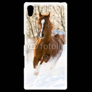 Coque Personnalisée Sony Xpéria Z5 Cheval arabe dans la neige 100
