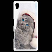 Coque Personnalisée Sony Xpéria Z5 Petit chaton de noël 600