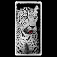 Coque Personnalisée Sony Xpéria Z5 Léopard en noir et blanc 550