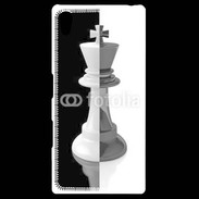 Coque Personnalisée Sony Xpéria Z5 Roi d'échec noir et blanc