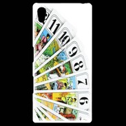 Coque Personnalisée Sony Xpéria Z5 Cartes de tarot sur fond blanc