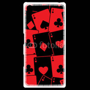 Coque Personnalisée Sony Xpéria Z5 Cartes rouges et noires 5